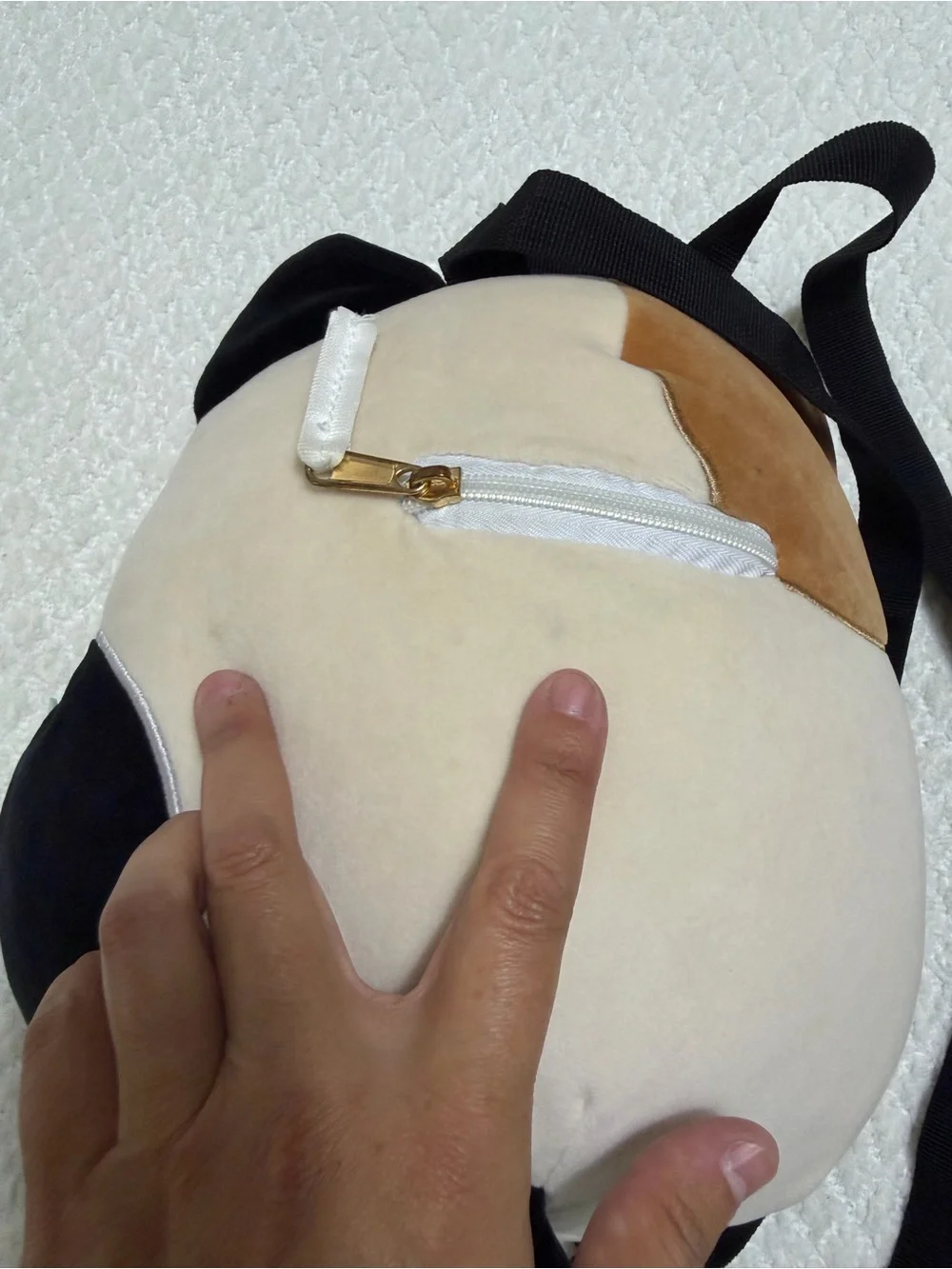 Squishmallows Calico Cat Backpack Small Pocket